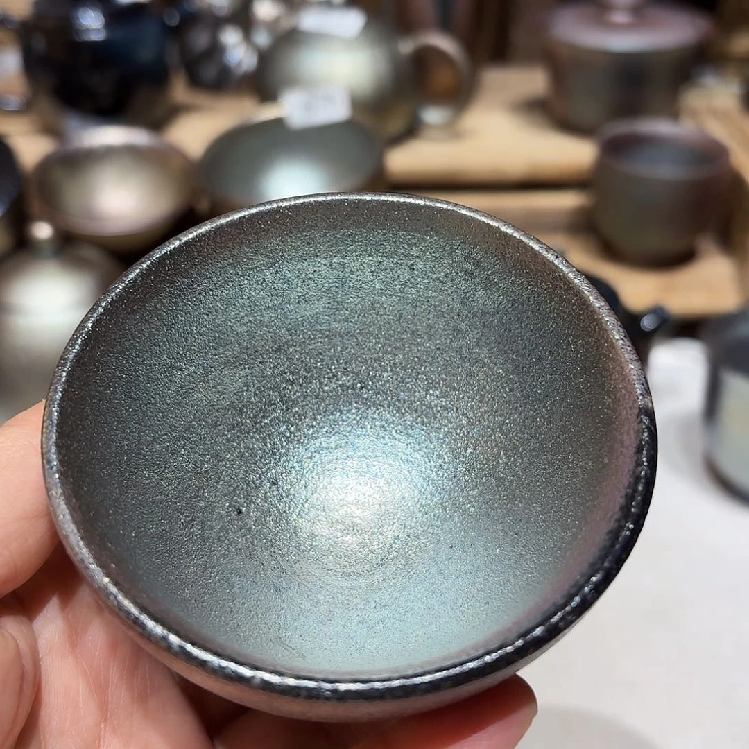 壶建水紫陶紫泥柴烧杯