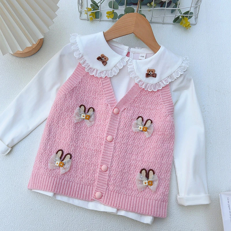 女童马甲宝宝春秋洋气小童女宝韩版儿童婴儿百搭外穿秋季儿童马夹