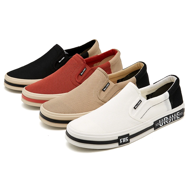 25638 夏季一脚蹬老北京布鞋舒适透气网面鞋低帮软底休闲百搭男鞋