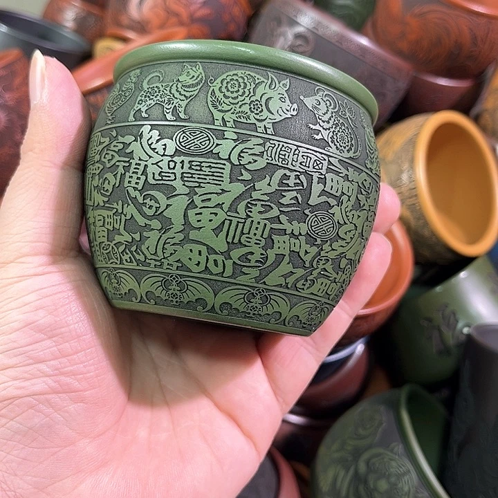 茶杯紫砂全手工紫砂主任杯