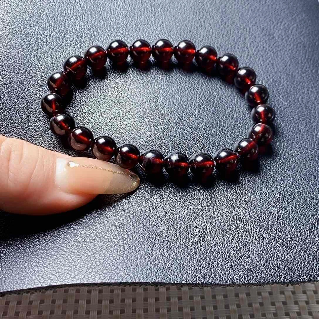 石榴石手链未镶嵌8.0 单圈毕业级