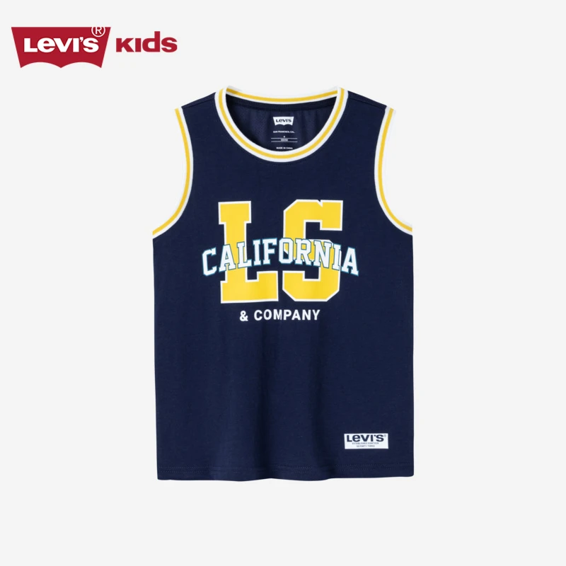 LEVI'S李维斯夏季休闲运动童装男童运动短袖背心H682