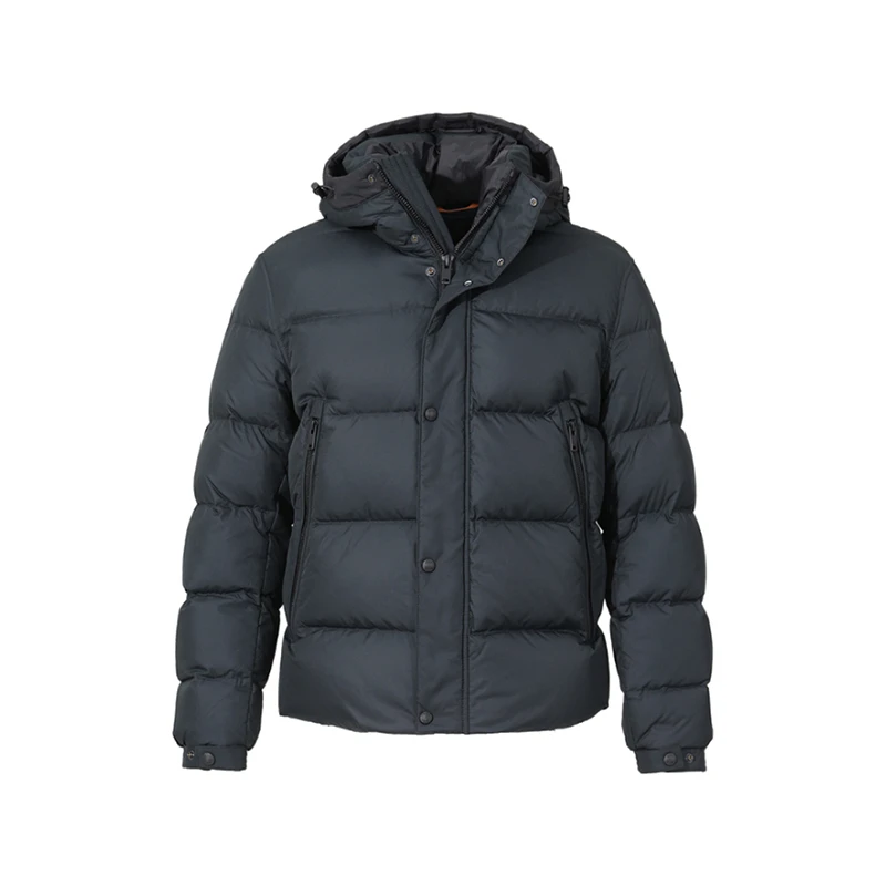 Hugo Boss 新品 男士/女士中性款短款鸭绒连帽羽绒服50532114