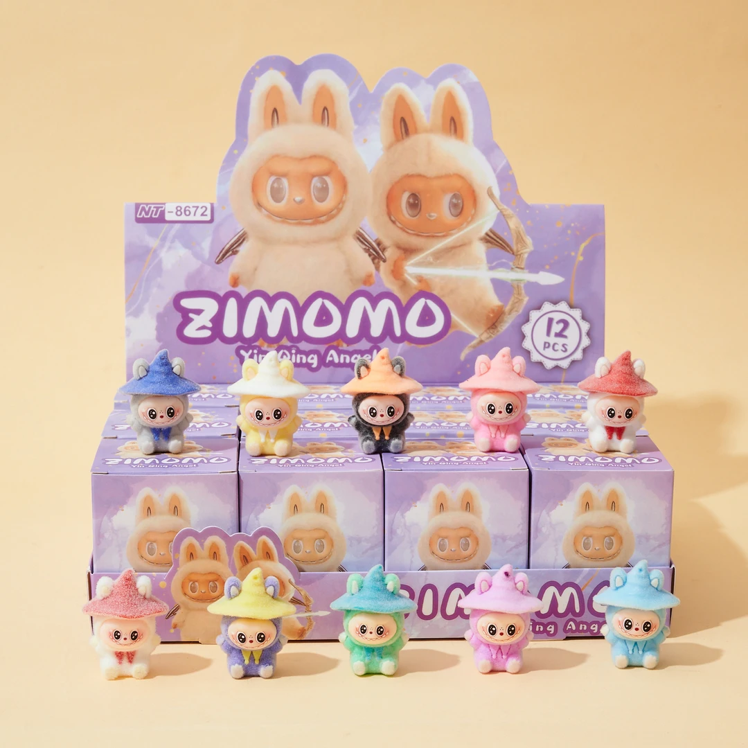 12入端盒装送礼全新啦布布植绒搪胶公仔立体摆件桌面装饰系列