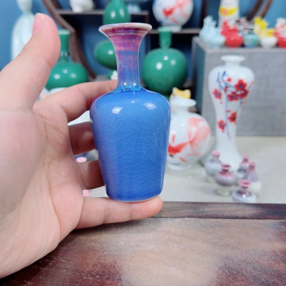 陶瓷手工小花器摆件
