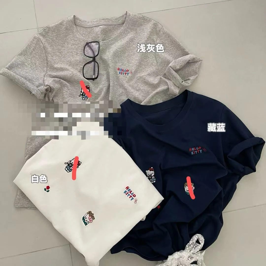 R.W刺绣kitty猫短袖