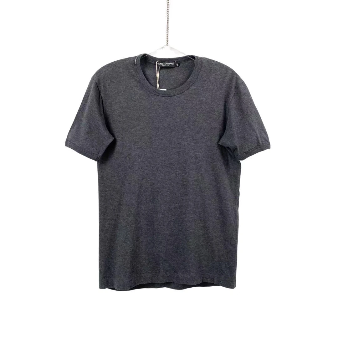 99新   qq零零六四 棉 黑灰T恤 46码 98新