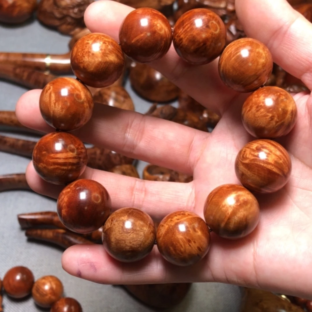 【闪购商品】木霍*麻梨疙瘩火琉璃手把件
