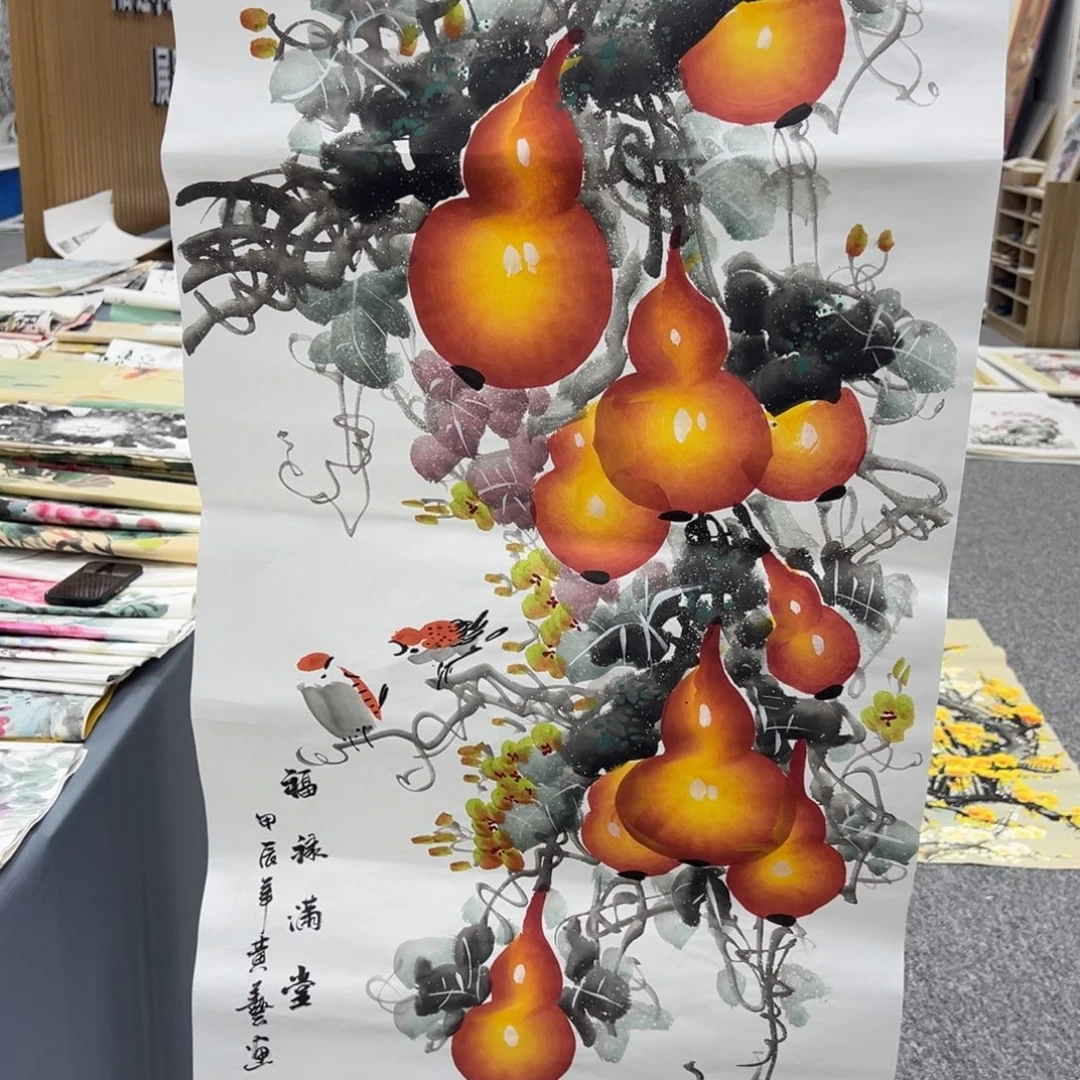 国画纯手工字画制作