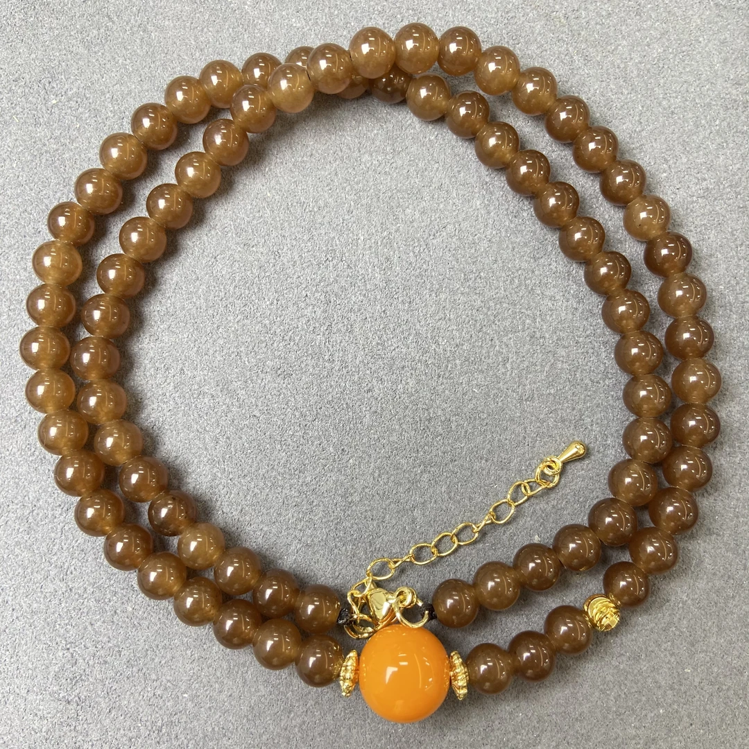 6-7m经典国风天然和田玉项链1302