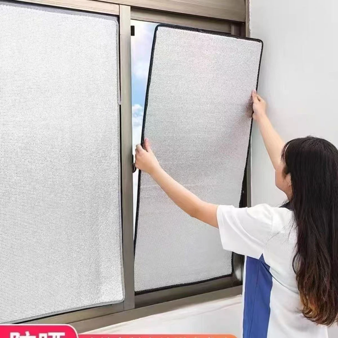 隔热膜阳光房阳台窗户玻璃隔热膜吸盘式阳光房玻璃防晒隔热膜铝箔