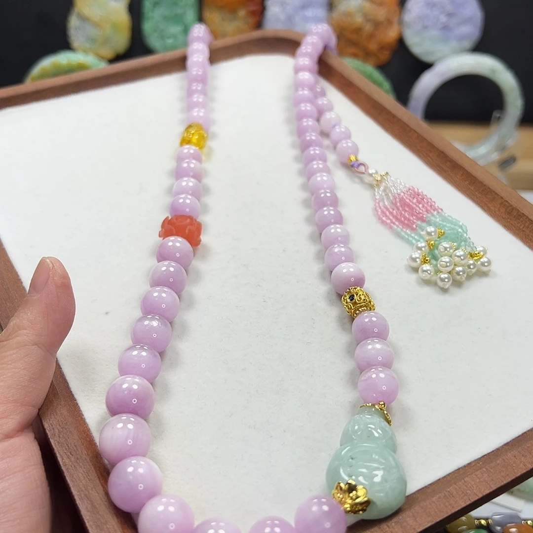 未镶嵌锂辉石项链项链