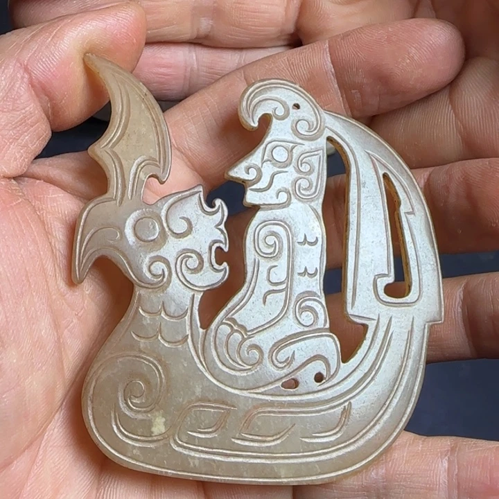 用***9和田玉未镶嵌挂件