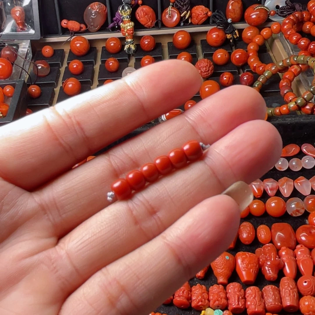 未镶嵌弟子珠老型6南红玛瑙