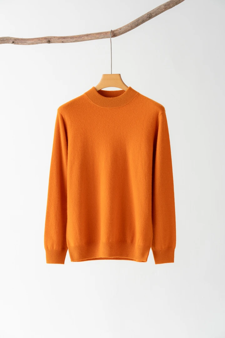 怡牧雪男100%纯山羊绒【中厚】圆领  半高领  V领  高领男士针织