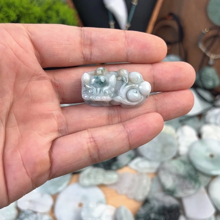 颈饰未镶嵌翡翠天然A货翡翠0021