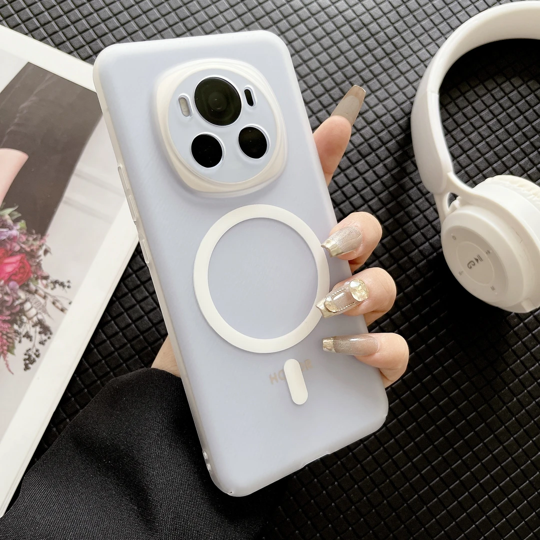 适用荣耀magic7pro手机壳磁吸magic6超薄磨砂荣耀300全包防摔x60