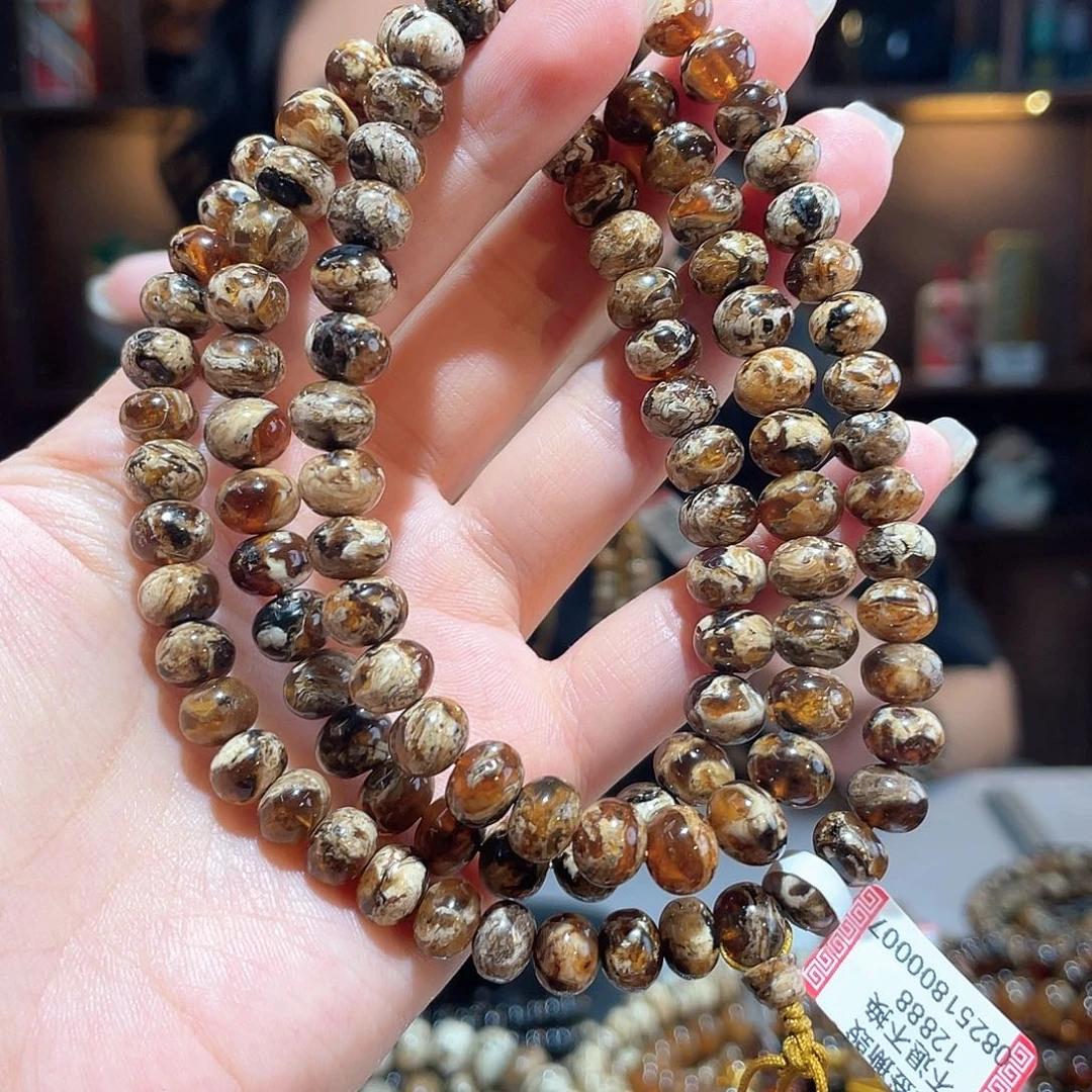 未镶嵌颈饰琥珀8m干白