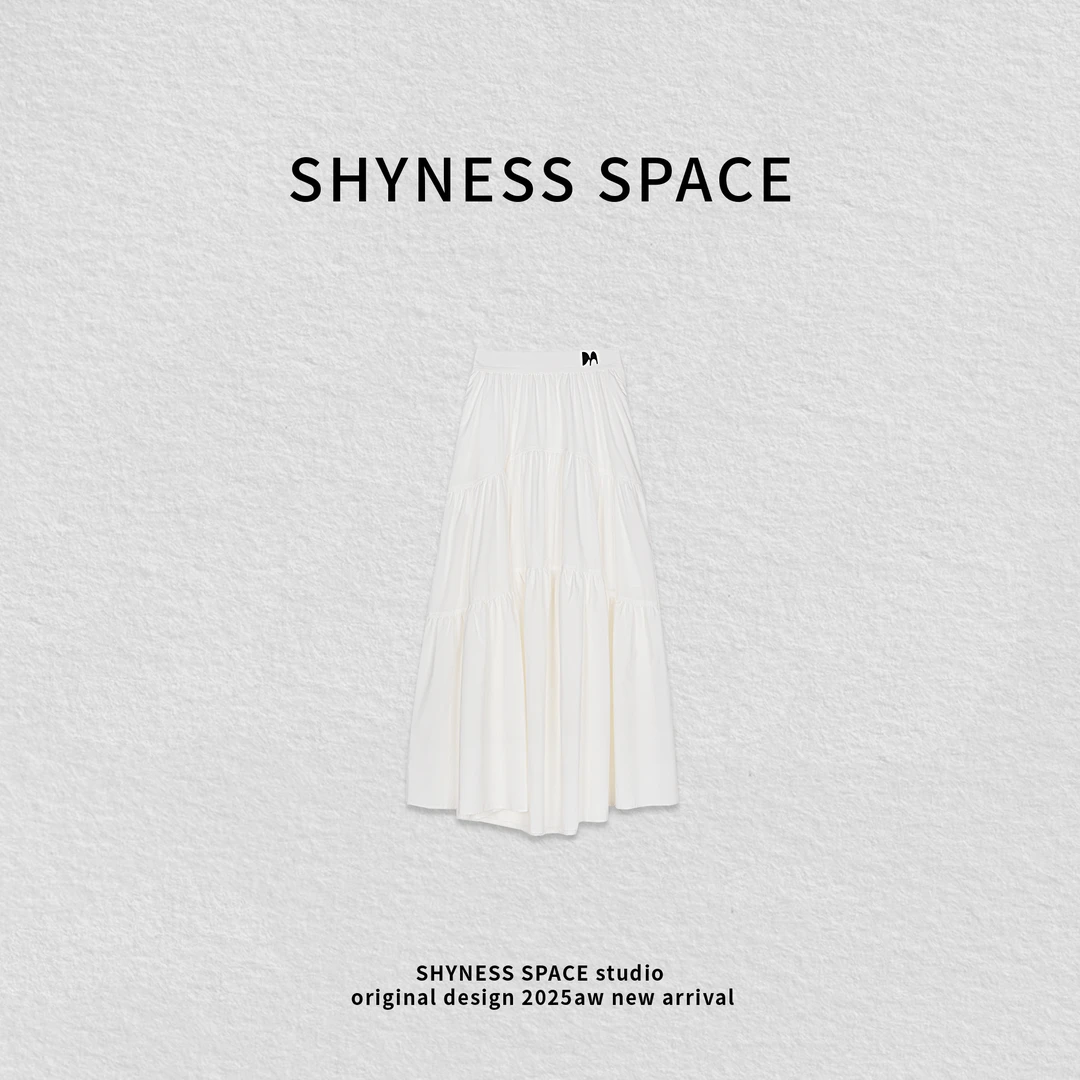 时尚显瘦简约白色半身裙HB245