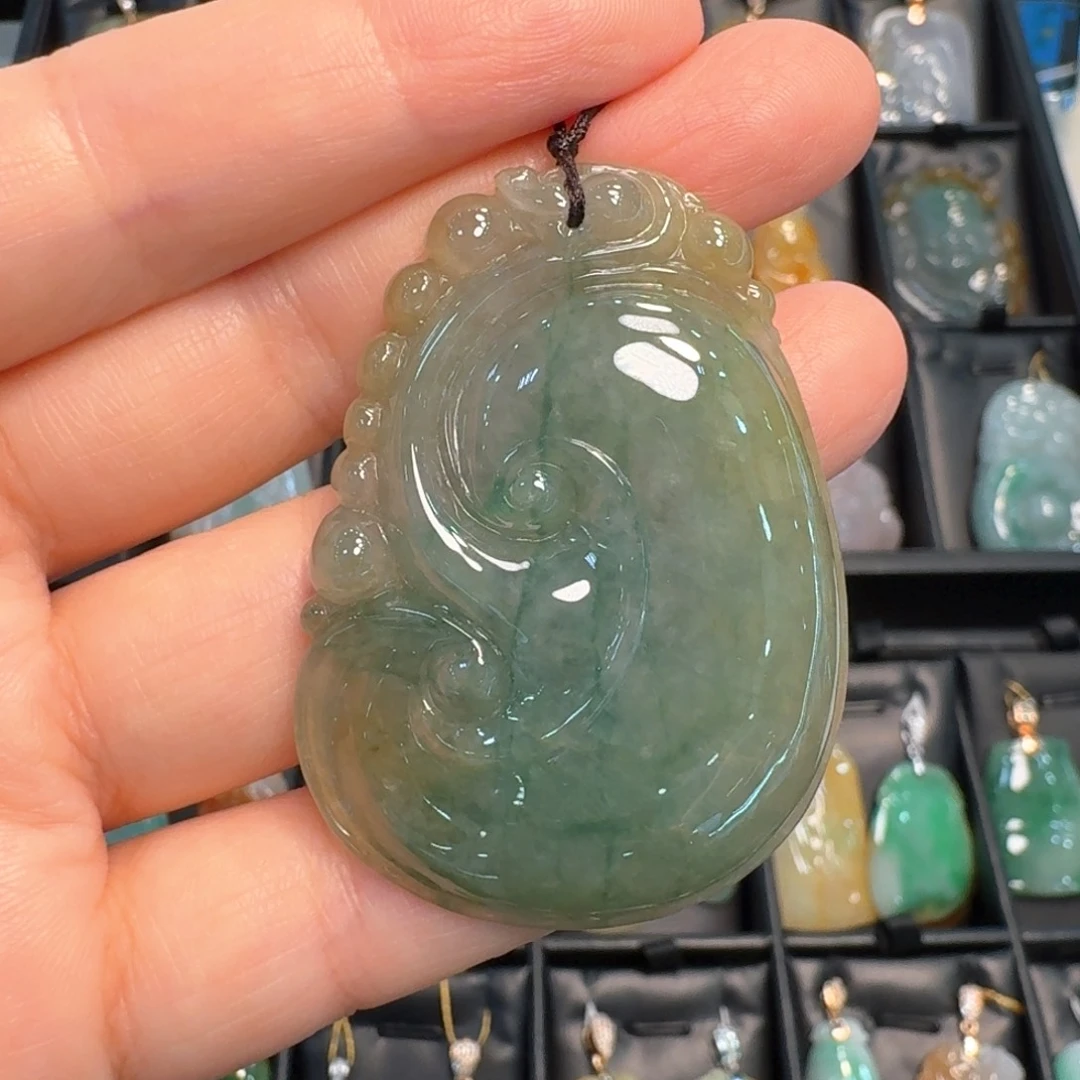 翡翠未镶嵌吊坠(不含链)如意