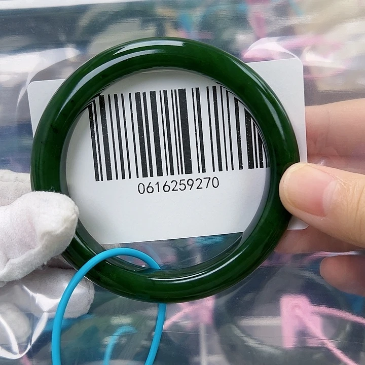 和田玉未镶嵌手镯微瑕5859