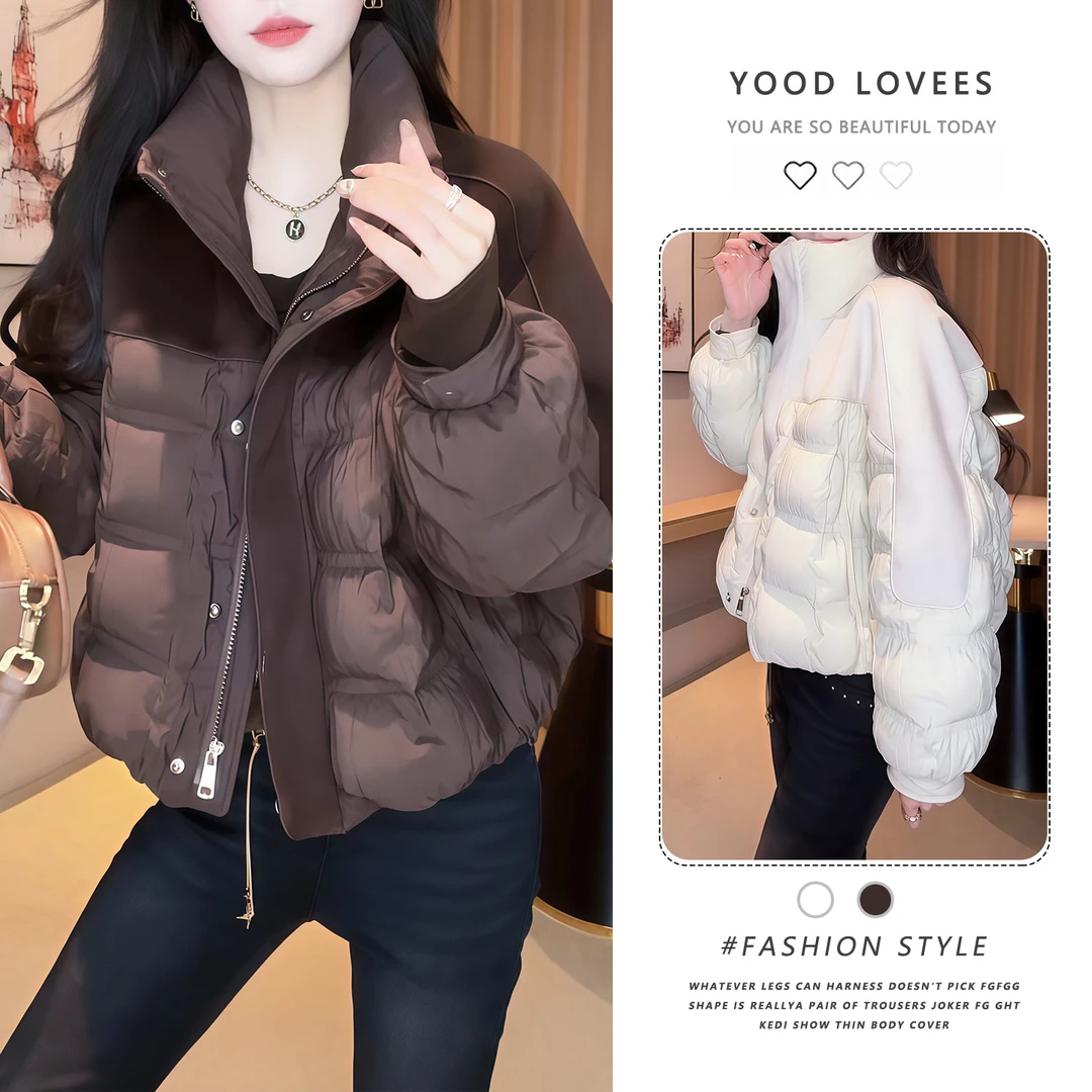 韩版加厚冬季短款面包服外套女2025年新款小众高级感保暖女士棉服