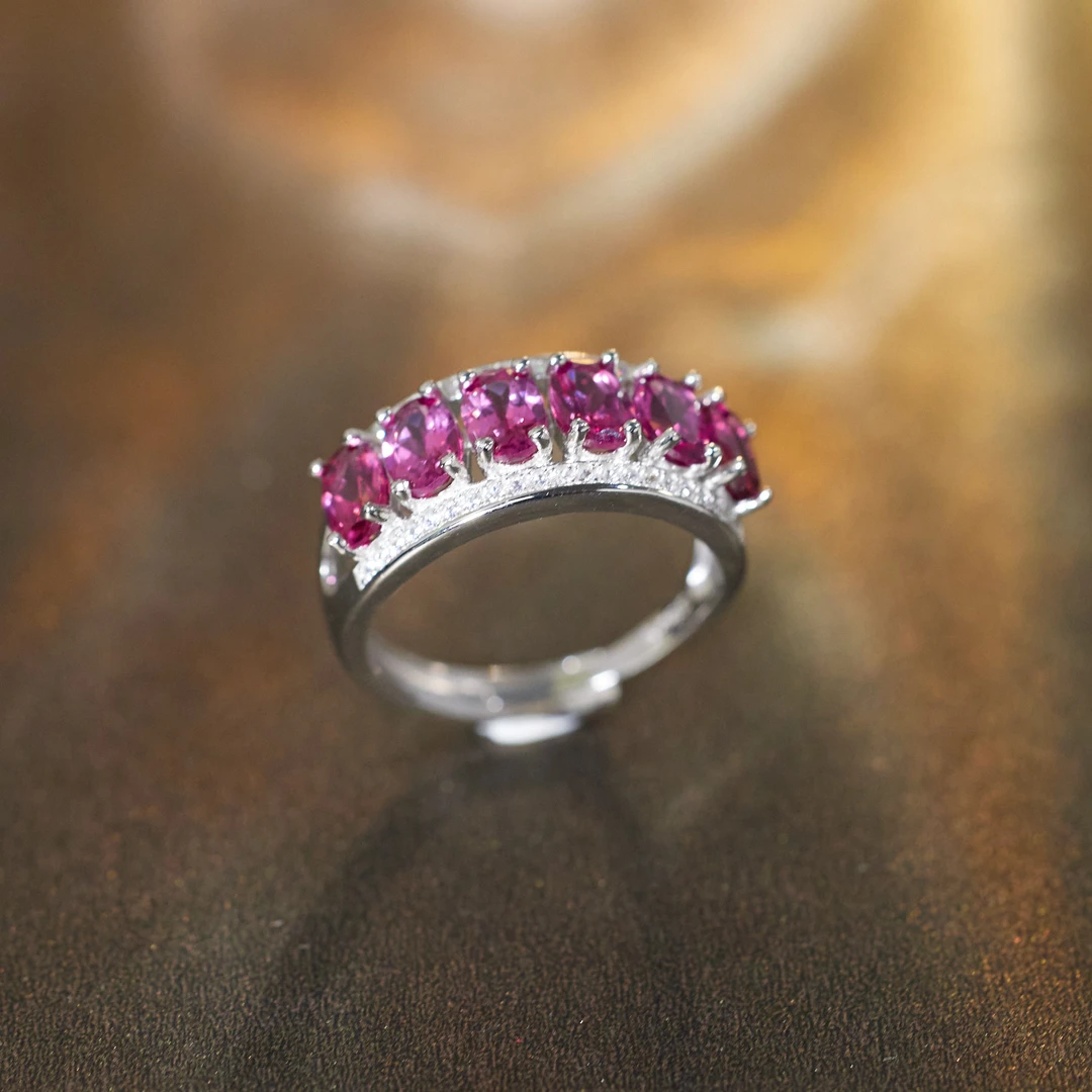 非遗好物分享【歪歪】石榴石*镁铝戒指（多样性发一）XB-W8854