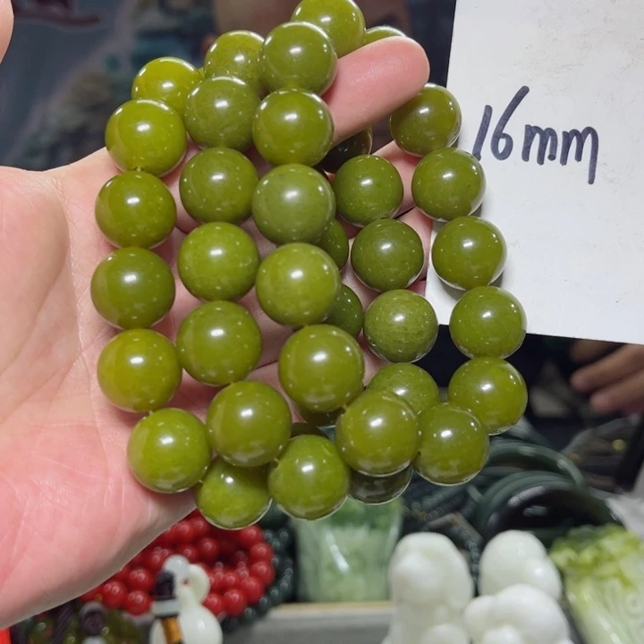 蛇纹石玉手串多样性发货未镶嵌