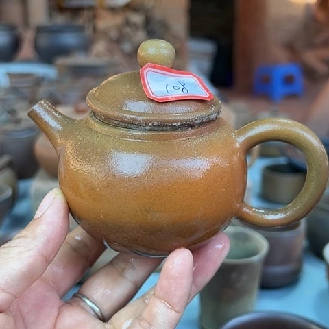 戬谷龙窑柴烧茶壶108