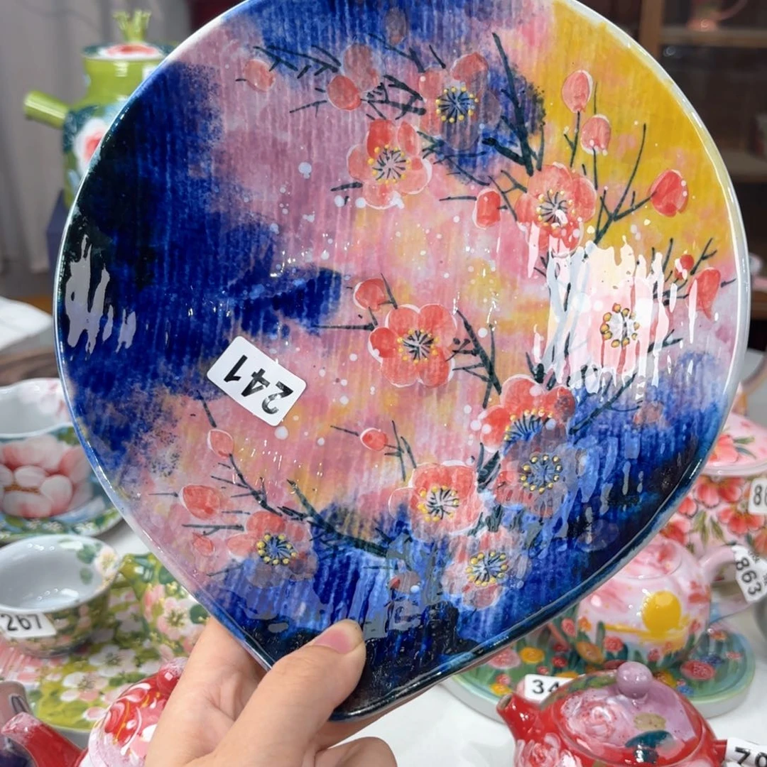 景德镇手绘高温釉下彩陶瓷茶具