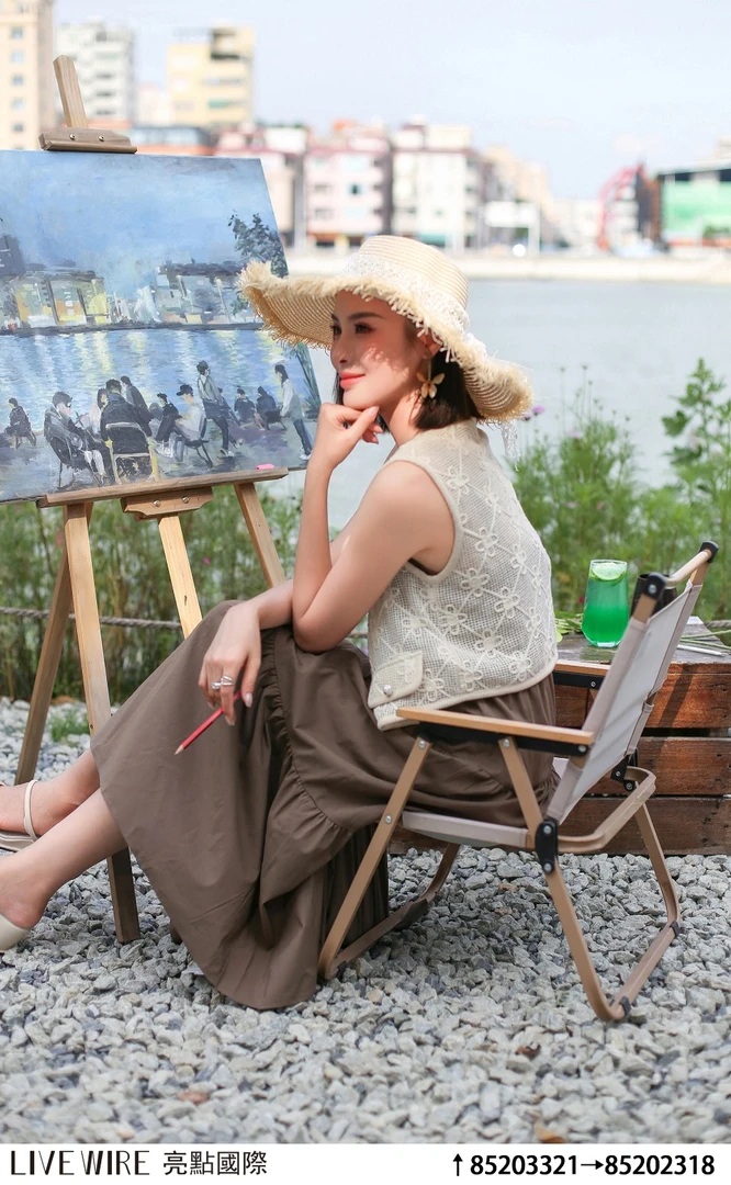 法式复古风减龄显瘦甜美马甲连衣裙穿搭套装