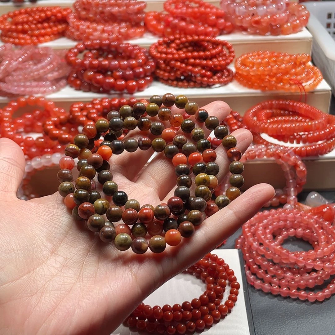 南红玛瑙未镶嵌手链7➕