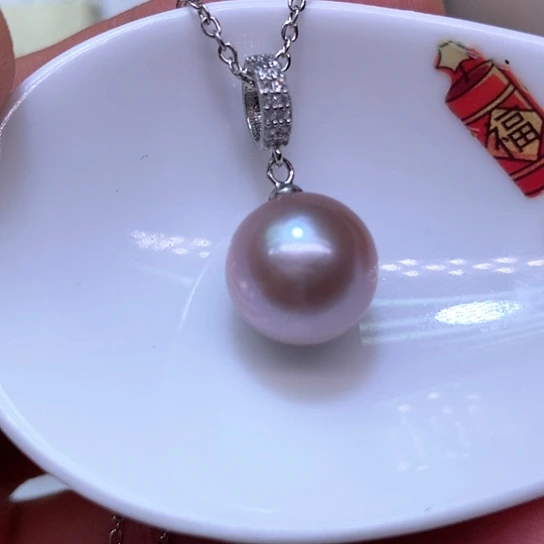 淡水珍珠耳饰银S925镶嵌