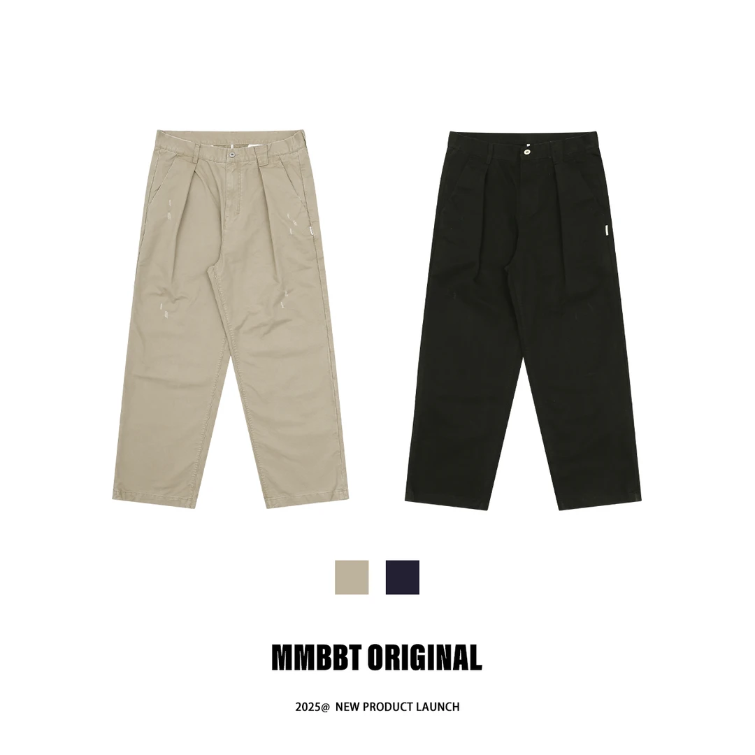 MMBBT【纯色破洞】宽松休闲裤百搭工装裤