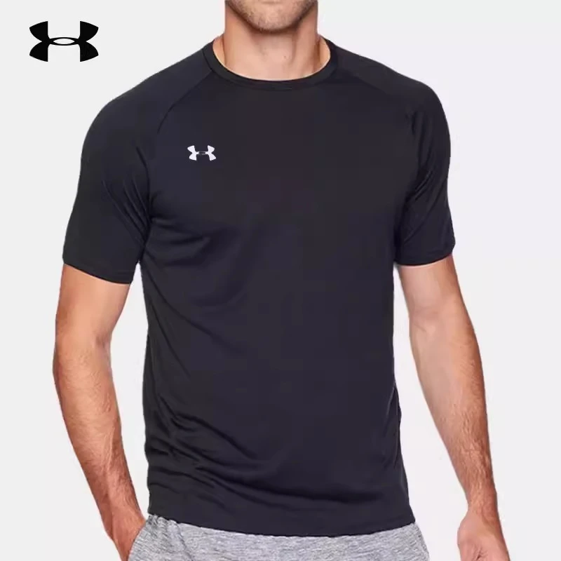 安德玛短袖男t恤男女夏季训练健身薄款跑步上衣宽松速干运动半袖T