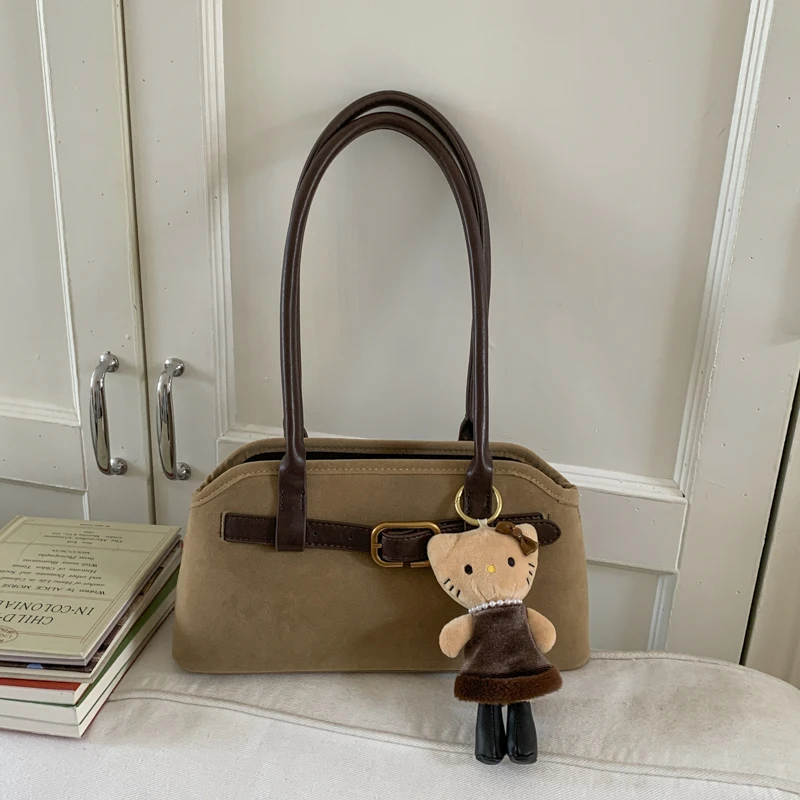 【复古风磨砂通勤腋下法式背包】百搭单肩包腋下包单肩款小众洋气女