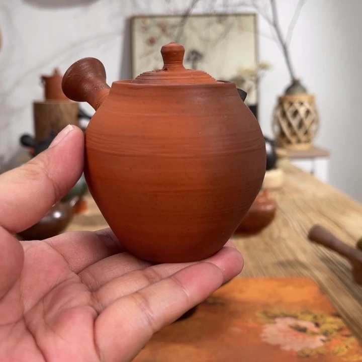 常滑秀山手作茶壶