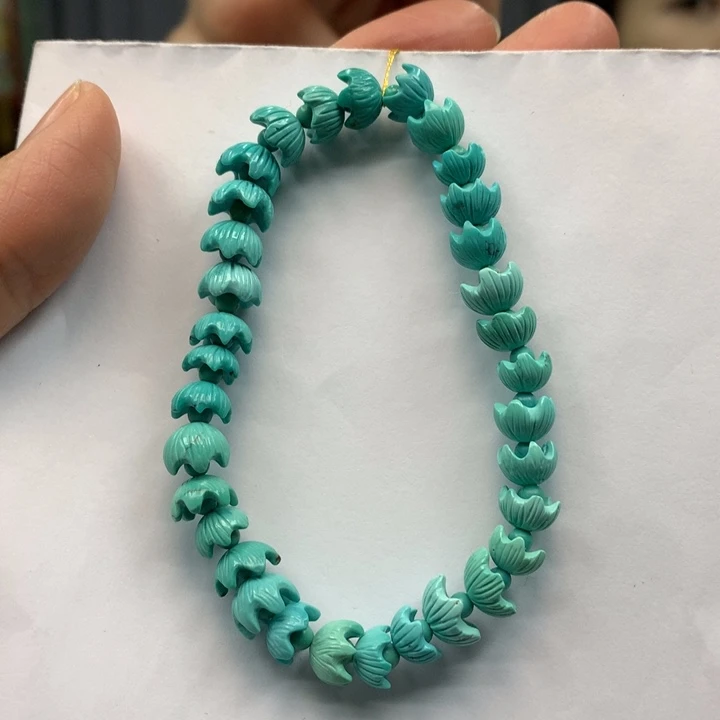 平***乐绿松石未镶嵌单圈