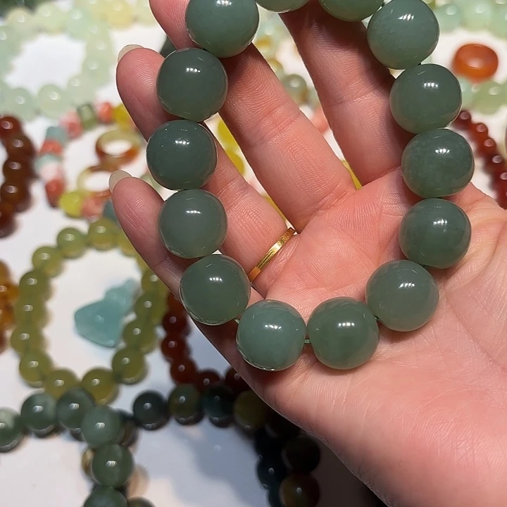 蛇纹石玉未镶嵌手串
