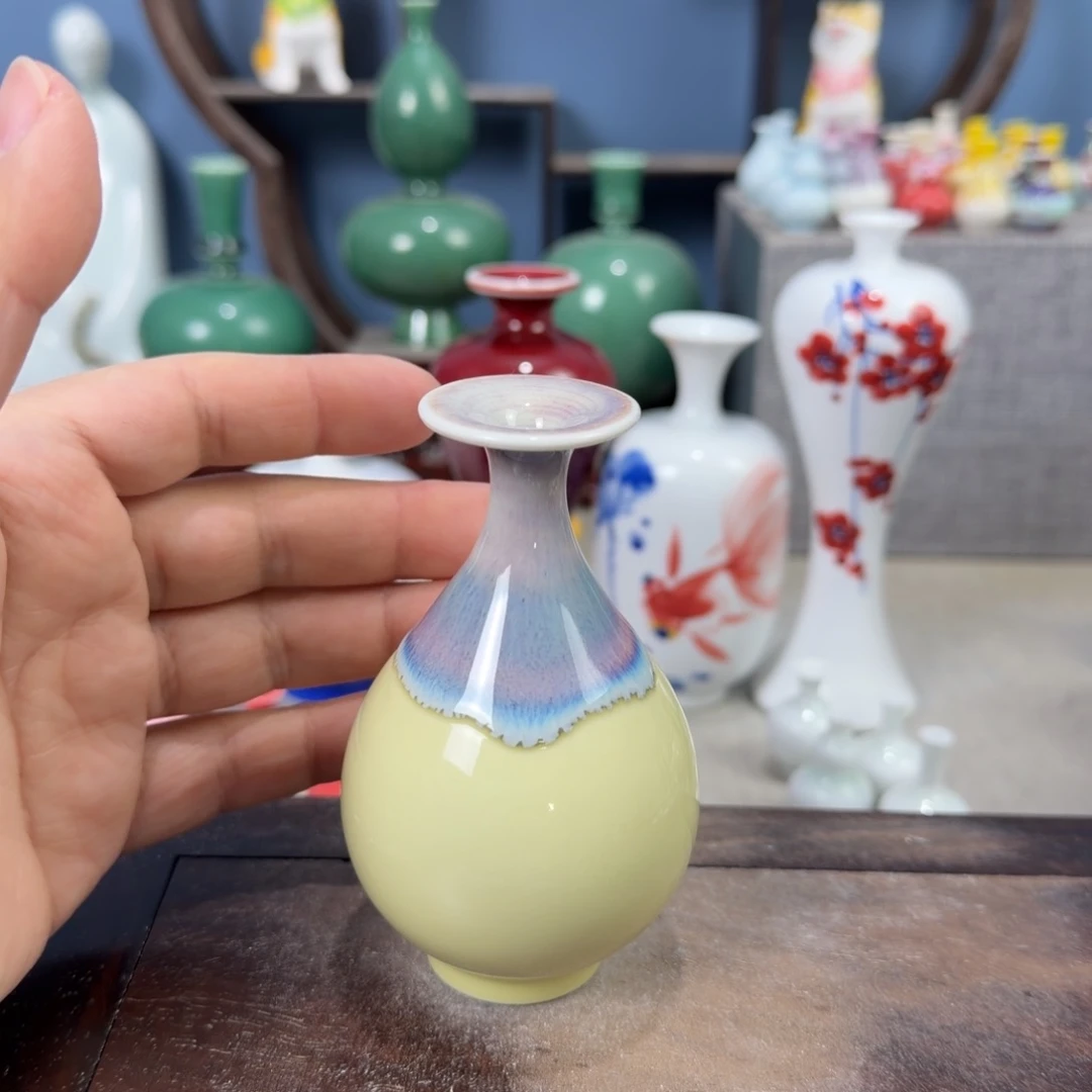 陶瓷手工小花器摆件