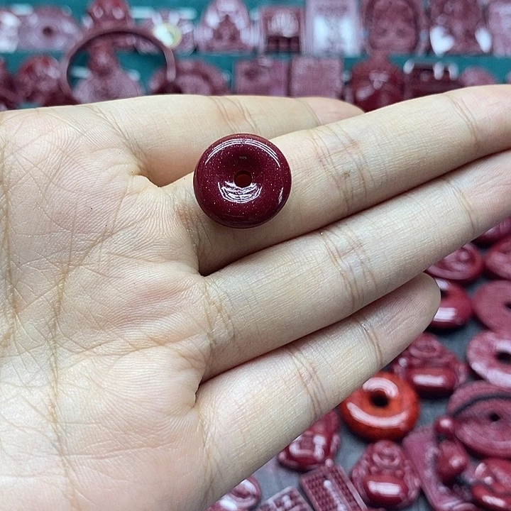 天然辰砂012朱砂吊坠