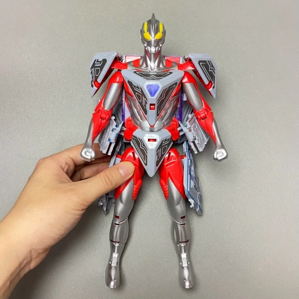 儿童变形魔方奥特曼超人机甲人偶男孩变形机器人玩具动感酷炫音效