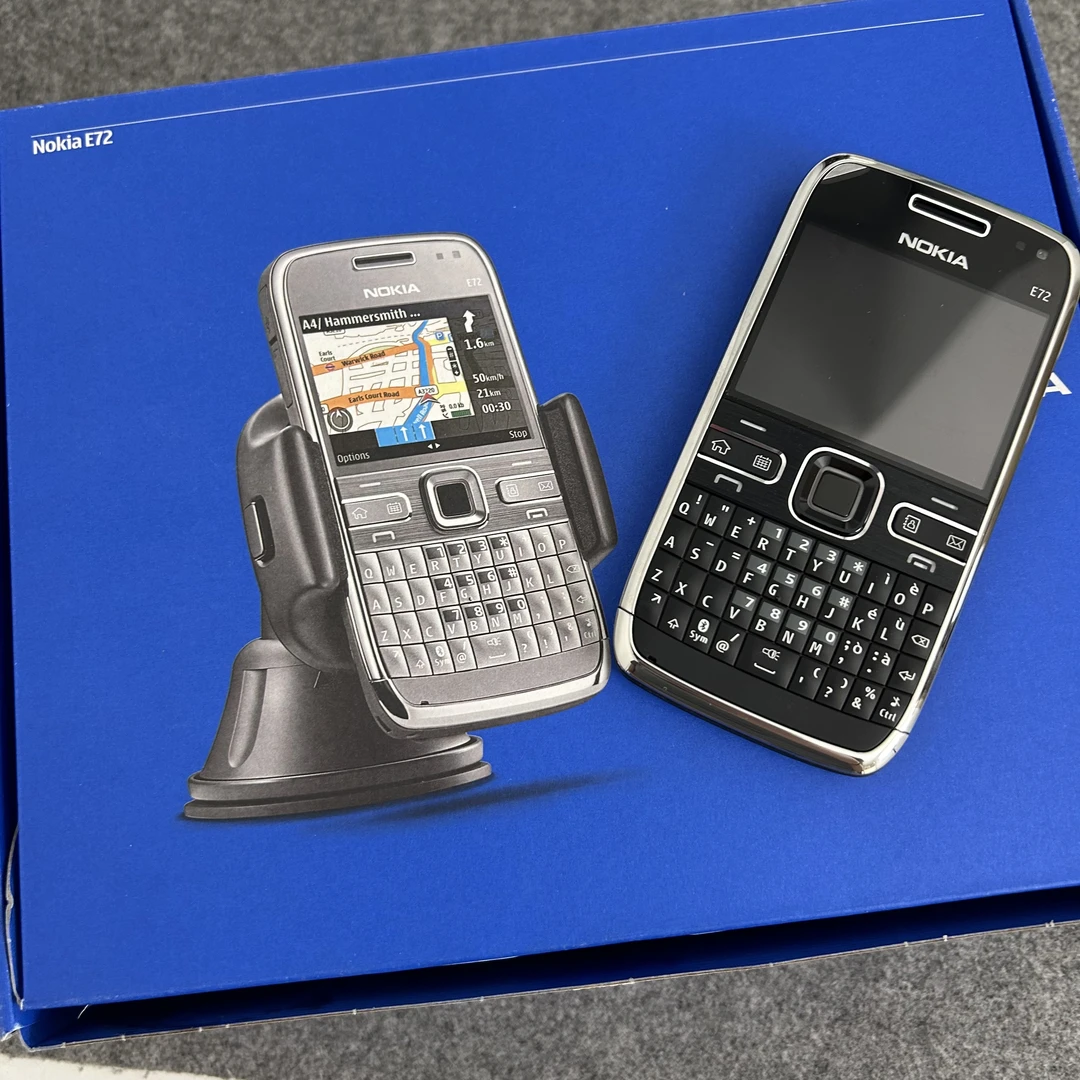 99新 Nokia/诺基亚 诺基亚E72键盘手机全套配件原装正品库存尾货