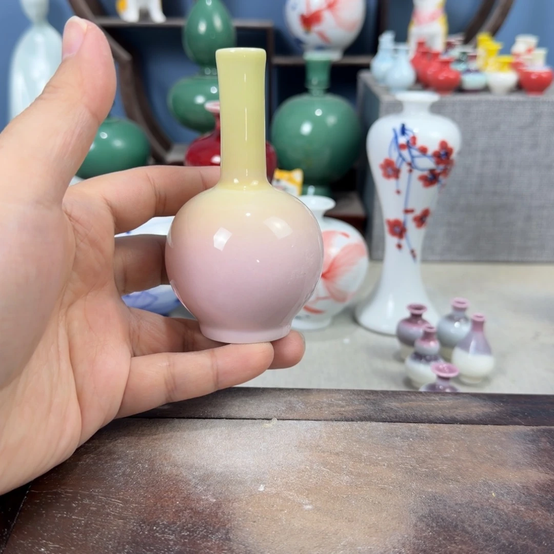 陶瓷手工小花器摆件
