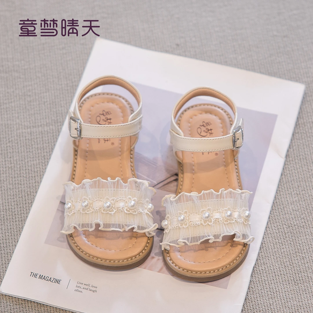 童梦晴天女童公主凉鞋2025夏季新款软底儿童鞋子小女孩公主鞋夏季