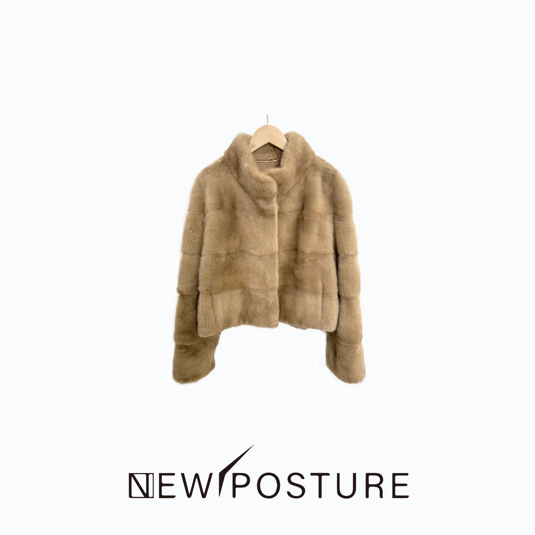 NEWIPOSTURE【原野焦糖】24157欧若风进口紫金短二短款洋气外套女