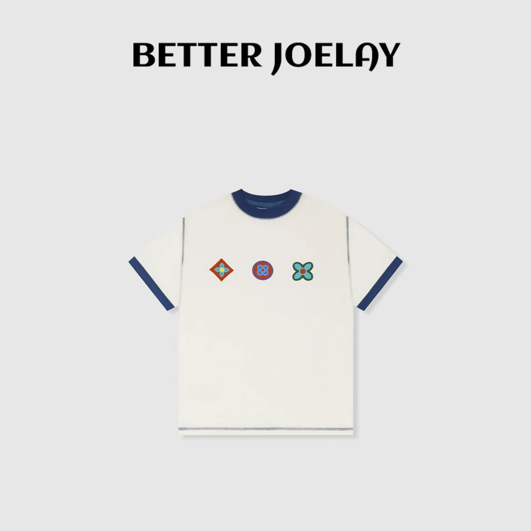BETTER JOELAY-小版【好运来也】时尚百搭短袖T恤休闲风ZZ3827