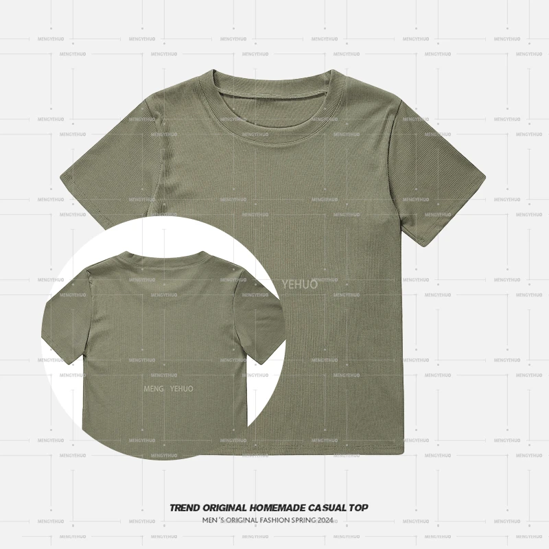 【T恤系列】纯欲.风 显瘦 合身大领口短T