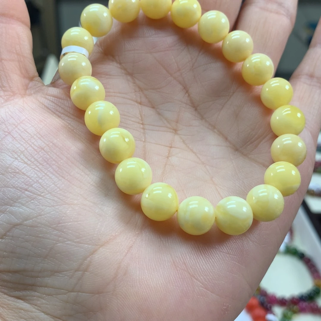 未镶嵌蜜蜡手链小*子9➕