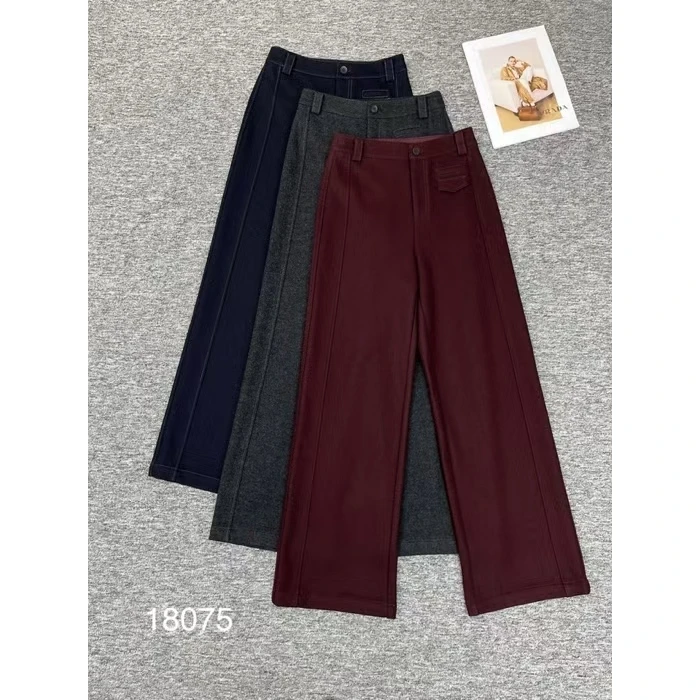KIKI严选：18075-YER家欧洲站南油新款百搭休闲直筒裤
